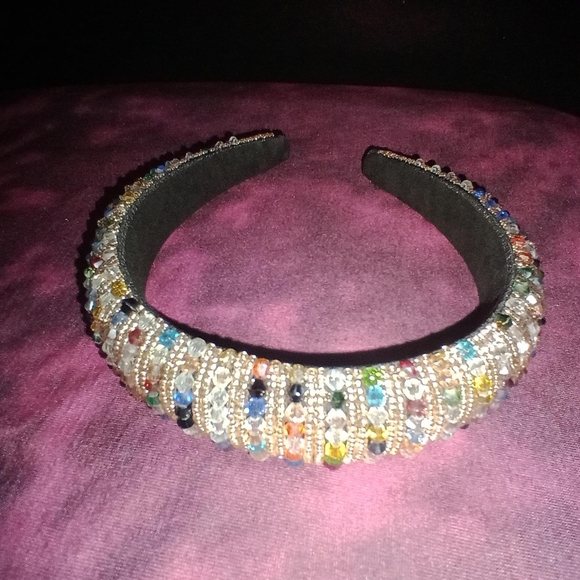 NWOT Multi Color Shimmery Rhinestone Headbands - Picture 6 of 7